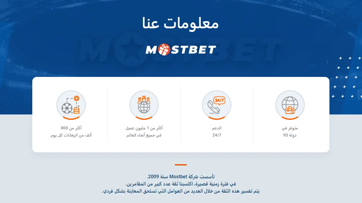 Avantages de la société Mostbet